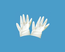 Disposable medical rubber inspection gloves